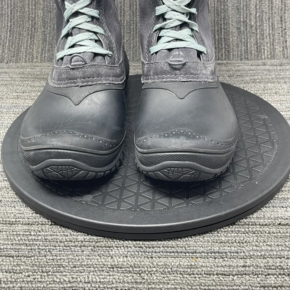 The North Face Thermoball Utility Boots Women 7 Gray Waterproof Snow Winter Shoe